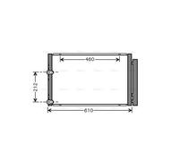 PRASCO TO5429D Air conditioning condenser
