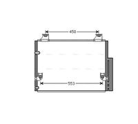 AVA Aircon Condenser TO5563D for TOYOTA HILUX MK VII (2005) HILUX 2.5 D4D etc