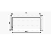 PRASCO TO5737D Air conditioning condenser
