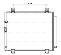 AVA Aircon Condenser TOA5690D for TOYOTA HIACE MK IV (1996) HIACE 2.5 D4D etc