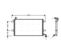 PRASCO VN5137 Air conditioning condenser