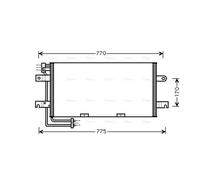 PRASCO VN5195 Air conditioning condenser