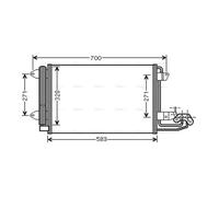 PRASCO VN5209D Air conditioning condenser