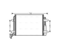 PRASCO VN5291D Air conditioning condenser