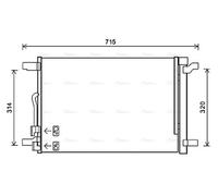 PRASCO VNA5335D Air conditioning condenser
