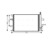 PRASCO VO5138D Air conditioning condenser
