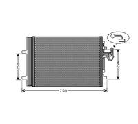 CONDENSER AIR CONDITIONING VO5161D FOR VOLVO V60/Van V40/Hatchback S80/II S60