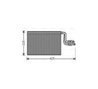 AVA Aircon Evaporator BWV364 for BMW 1 SERIES E81 (2005) 116I 1.6 etc