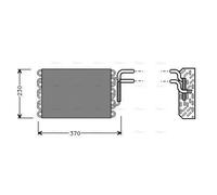 AVA Aircon Evaporator MSV002 for MERCEDES-BENZ 200-SERIES W124 (1985) 230 2.3 E