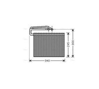 AVA Aircon Evaporator OLV399 for CADILLAC BLS (2006) 1.9 CDTI etc