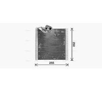 AVA Aircon Evaporator RTV668 for RENAULT KANGOO (2008) 1.5 DCI 70 etc
