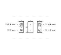 AVA Aircon Expansion valve PE1376 for PEUGEOT 308 (2008) 2.0 HDI etc