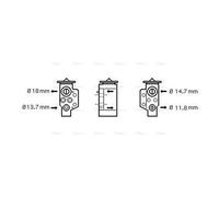 AVA COOLING SYSTEMS VN1243 AC expansion valve