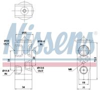 AVA Aircon Expansion Valve VN1459 for VW GOLF (2013) 1.2 TSI BLUEMOTION etc