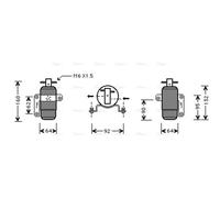 PRASCO CRD060 AC receiver drier