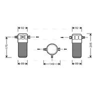 AVA COOLING SYSTEMS AID032 AC receiver drier