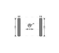 AVA COOLING SYSTEMS AUD216 AC receiver drier