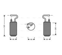PRASCO VOD097 AC receiver drier
