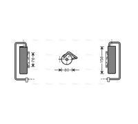 AVA Aircon Receiver dryer OLD335 for Chevrolet Vectra (2002) 2.2