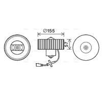 AVA Cabin Fan Blower Motor FD8568 for FORD COURIER (FIESTA) (1996) 1.3 etc