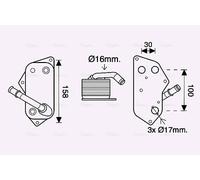 AVA BW3558 Cooling Oil cooler