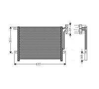 AVA BW5203 Air Con Condenser Replacement Fits Alpina B3 BMW 3 Series Z4