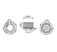 Blower fan AI8372 AVA QUALITY COOLING for AUDI COUPE B3 80 B4 Saloon 80 B4 Avant
