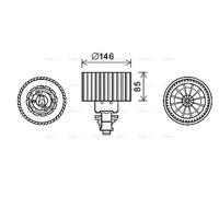 INTERIOR BLOWER AI8374 FOR AUDI 100 A6/S6 500 AAD/ACE/ABK/AAE/ADW 2.0LAHU 1.9L