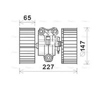 AVA Blower Fan BW8470 for Land Rover Range Rover (2002) 3.0 TD