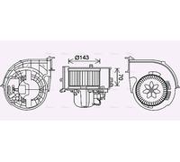AVA Cabin Fan Blower Motor BW8574 for BMW X6 SERIES E71 (2008) X6 XDRIVE 50I 4.4