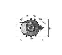 AVA Cabin Fan Blower Motor CN8316 for CITROËN C4 PICASSO (2007) 1.6 E-HDI/HDI et