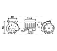 AVA COOLING SYSTEMS FT8431 Heater blower motor