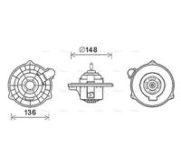 AVA Blower Fan HY8404 for HYUNDAI I10 (2008) 1.1 etc