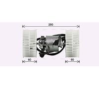 AVA Cabin Fan Blower Motor MS8768 for MERCEDES-BENZ 190-SERIES W201 (1983) 190 2