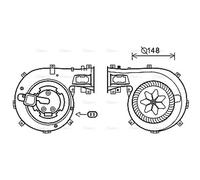 AVA Cabin Fan Blower Motor OL8630 for FIAT CROMA (2006) 1.9 MJTD etc