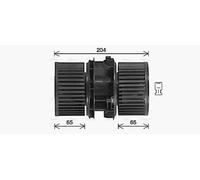 Blower fan RT8666 AVA QUALITY COOLING for RENAULT FLUENCE