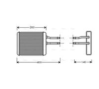 AVA Heater Core AL6072 for ALFA ROMEO 147 (2001) 1.9 JTD etc