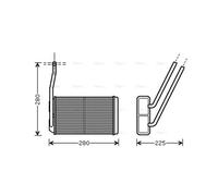 AVA Cabin Heater Core AU6177 for LAND ROVER FREELANDER (1997) 1.8 etc