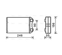 Heat Exchanger BW6426 AVA Exchanger Interior 6411.1.497.527