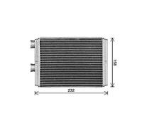 AVA Cabin Heater Core DN6472 for NISSAN X-TRAIL (2001) 2.2 DCI etc