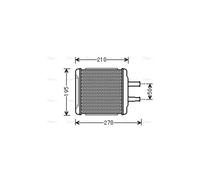 AVA COOLING SYSTEMS DWA6088 Heater matrix