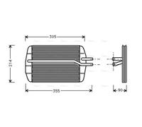 AVA Cabin Heater Core FD6216 for FORD COURIER (FIESTA) (1996) 1.3 etc