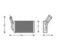 AVA Cabin Heater Core FD6316 for FORD TRANSIT TOURNEO (2000) 2.3 etc