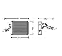AVA Cabin Heater Core FD6317 for FORD TRANSIT TOURNEO (2000) 2.3 etc
