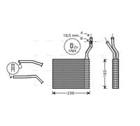 AVA Cabin Heater Core FDA6364 for FORD C-MAX (2007) 1.6 TDCI/TDCI ECONETIC etc