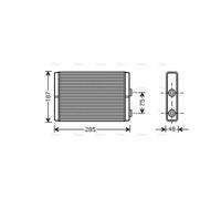 AVA COOLING SYSTEMS FT6325 Heater matrix