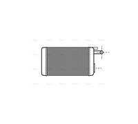 AVA Cabin Heater Core FTA6106 for ALFA ROMEO 145 (1995) 1.8 TWIN SPARK IE etc