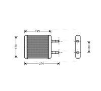 AVA COOLING SYSTEMS HY6061 Heater matrix