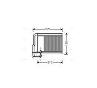 AVA COOLING SYSTEMS HY6213 Heater matrix