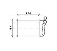 AVA Cabin Heater Core HY6253 for HYUNDAI ACCENT (2006) 1.4 etc